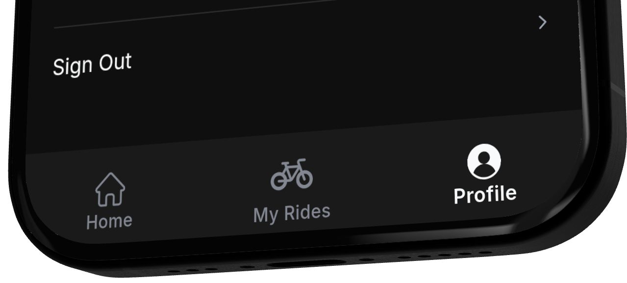 Vixma app profile navigation