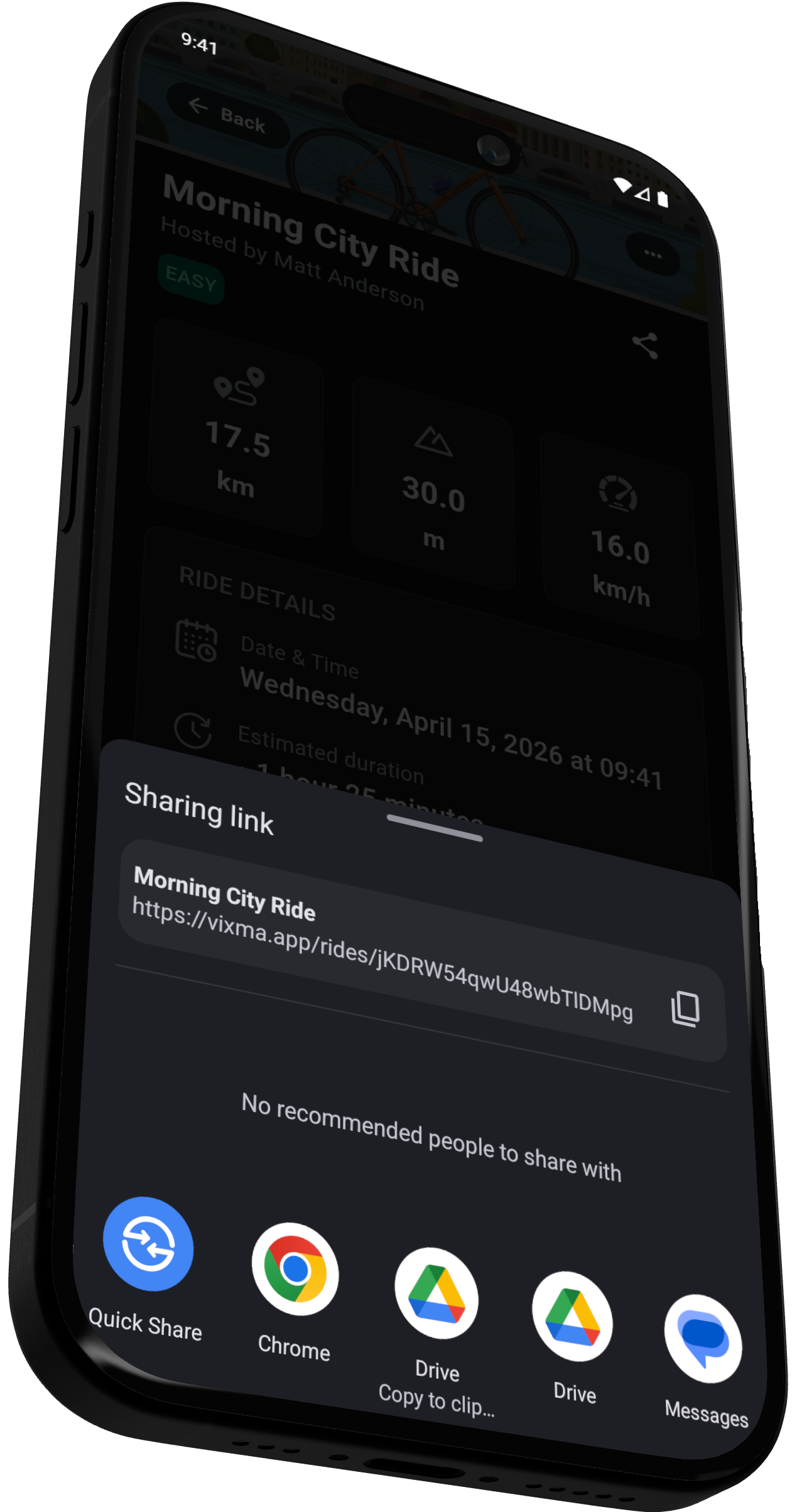 Vixma app share ride
